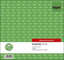 Kurzbrief 2/3 A4 50BL SIGEL SD009 50Bl/SD