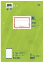 Ringbuchblock A4 lin. 100BL URSUS 044380 10 4 Loch