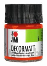Decormatt Acryl zinnoberrot MARABU 1401 05 030 50 ml