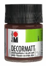 Decormatt Acryl mittelbraun MARABU 1401 05 040 50 ml