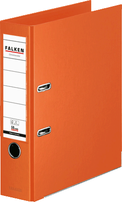 FALKEN Ordner Chromocolor orange/11285798, orange, Rücken 80mm, für A4