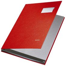 Unterschriftsmappe 10 Fächer rot LEITZ 5701-00-25 Einband PP-kaschiert