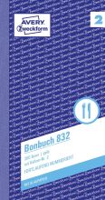 Bonbuch gelb ZWECKFORM 832 2x50Bl