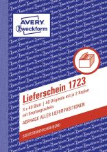 Lieferscheinbuch A6/3x40BL SD ZWECKFORM 1723