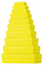 Geschenkkarton uni gelb 53 7855 10 10tlg flach