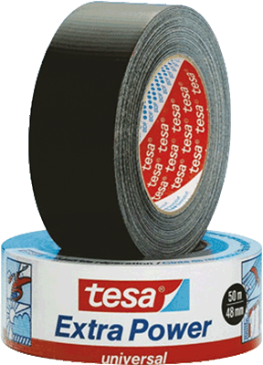 tesa® Extra Power Gewebeband Universal/ 56389-00001-03, B50 mm x L50 m, schwarz