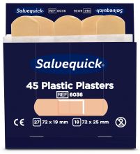 Salvequick Pflaster-Strips wasserabwei. 6036 6x45 Stück