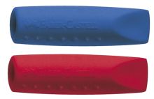 Radierer Grip 2001 grau+blau/grau+rot FABER CASTELL 187001 2St