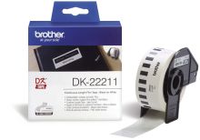Endlosetikettenrolle Film BROTHER DK22211 weiss L15.24B29mm
