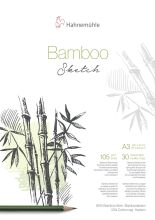 Skizzenblock Bamboo 105 g/m² weiß HAHNEMÜHLE 10628562 A3 30 Blatt