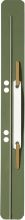 Heftstreifen PP 3.5x31cm 25ST grün LEITZ 3711-00-55 m. Kunststoffdeckleist