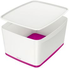 Ablagebox MyBox groß A4 weiß/pink LEITZ 5216-10-23 18 Liter