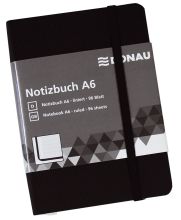 Notizbuch A6 liniert schwarz DONAU 1346101-01