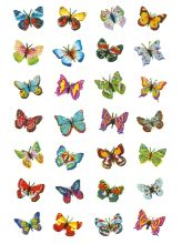 Schmucketikett Schmetterlinge 28 Stück HERMA 6819 Magicsticker Glitterfolie