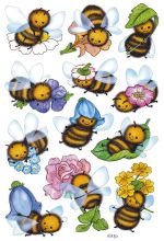 Schmucketikett Lustige Bienen 36 Stück HERMA 3569