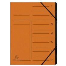 Ordnungsmappe 7 teilig orange EXACOMPTA 540704E Colorspan