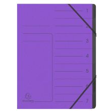 Ordnungsmappe 7 teilig violett EXACOMPTA 540708E Colorspan