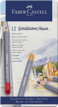 Aquarellfarbstiftetui Aqua 12ST sortiert FABER CASTELL 114612 Goldfaber