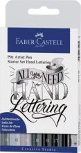 Tuschestift 8ST Handlettering sort. FABER CASTELL 267118 Pitt Artist