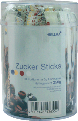 HELLMA Zucker-Sticks  4 g, Inh. 100