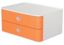 Schubladenbox 2 Laden weiß/apricot orang HAN 1120-81 Allison