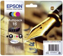 Inkjetpatrone Nr. 16 sw,c,m,y EPSON C13T16264012 Multipack
