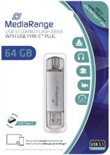 USB Stick 3.1 + TypeC 2in1 64 GB MEDIARANGE MR937