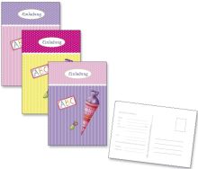 Einladung Schulanfang 6ST pink ROTH 679501 Hallo Schule