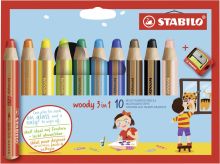 Farbstiftetui Woody 10 Stück STABILO 880/10-2 inkl. Spitzer