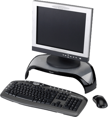 Fellowes® Monitorständer Smart Suites/8020101 schwarz silber