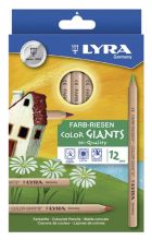 Farbstift Farb-Riese® 12ST natur LYRA L3931120 Kartonetui