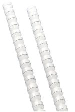 Spiralbinderücken A4 14mm 100St weiß Q-CONNECT KF24052 21R