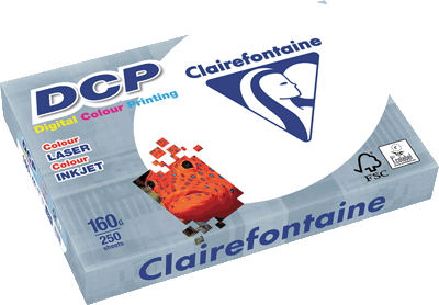 Clairefontaine Kopierpapier DCP/1842C A4 weiß 160g Inhalt 250 Blatt