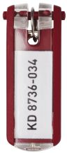 Schlüsselanhänger rot DURABLE 1957 03 6ST KEY CLIP