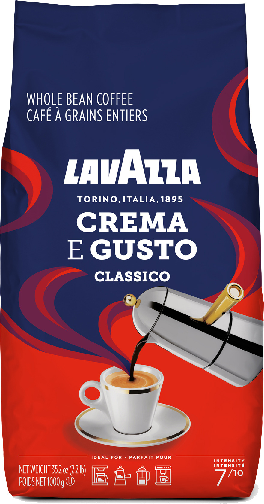 Kaffee Crema e Gusto Bohne 1kg LAVAZZA 4720034002