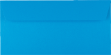 Briefumschlag DL 110 x 220 mm, 120 g/qm Farbe: blau (karibik),ohne Fenster, Haftklebung mit Abdeckstreifen Inh. 20