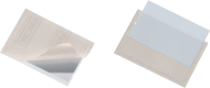 DURABLE Selbstklebe-Tasche 8093-19, transparent, Öffung oben, 57x90mm, Inh. 10