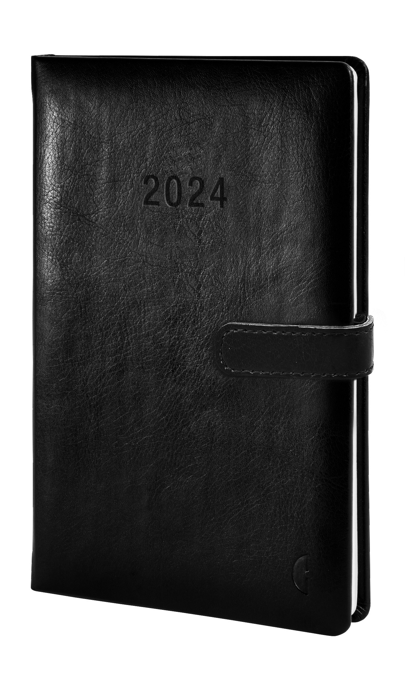 Buchkalender Hardcover A5 2024 schwarz CHRONOPLAN 50804 RR Wochenplan