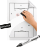 Legamaster Magic Chart Whiteboard/7-159100 blanko Inhalt 25Blatt