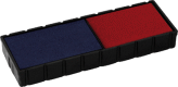COLOP Ersatzkissen für S 120/WD/3101162302, rot/blau, Inh. 2