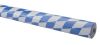 Tischtuchrolle 100cmx10m Raute WEROLA 2025 Damast weiss-blau
