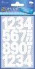 Zahlenetikett 0-9 Folie weiß 32 Stück ZWECKFORM 3787 25 mm wetterfest