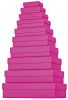 Geschenkkarton uni pink 53 7836 28 10tlg flach