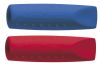 Radierer Grip 2001 grau+blau/grau+rot FABER CASTELL 187001 2St