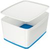 Ablagebox MyBox groß A4 weiß/blau LEITZ 5216-10-36 18 Liter