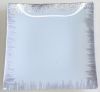 Glasteller weiß- silber YQL7182-1 15x15cm