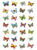 Schmucketikett Schmetterlinge 28 Stück HERMA 6819 Magicsticker Glitterfolie