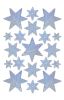Schmucketikett Sterne silber HERMA 3901 Weihnachten Hologr
