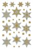 Schmucketikett Sterne silber HERMA 3948 Weihnachten Relief