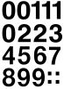 Zahlenetikett 0-9 Folie schwarz 18 Stück HERMA 4189 33 mm wetterfest